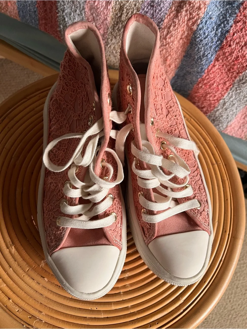 Converse Chuck Taylor All Star "Crochet Laces" High-Top Sneakers - Picture 2 of 6